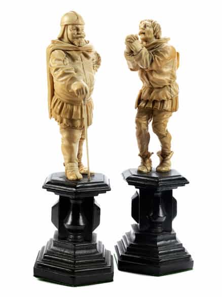 Detailabbildung: Paar Elfenbeinfiguren