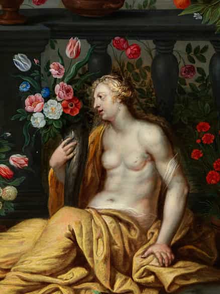 Detailabbildung: Jan Brueghel d. J., 1601 – 1678 in Zusammenarbeit mit Frans Wouters, 1612/14 – 1659