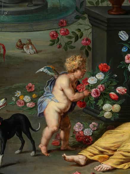 Detailabbildung: Jan Brueghel d. J., 1601 – 1678 in Zusammenarbeit mit Frans Wouters, 1612/14 – 1659