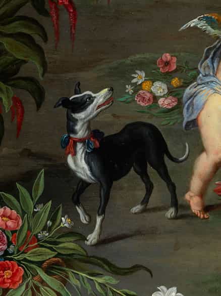 Detailabbildung: Jan Brueghel d. J., 1601 – 1678 in Zusammenarbeit mit Frans Wouters, 1612/14 – 1659