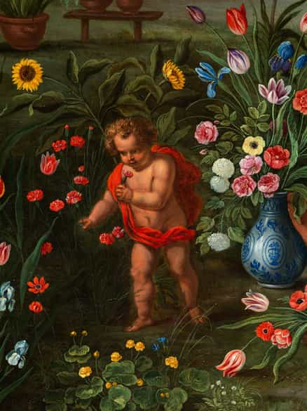 Detailabbildung: Jan Brueghel d. J., 1601 – 1678 in Zusammenarbeit mit Frans Wouters, 1612/14 – 1659