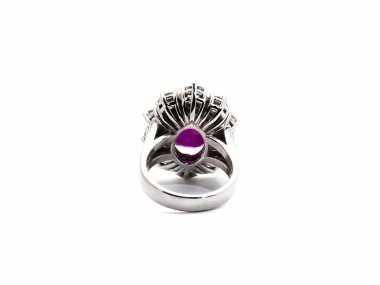 Detailabbildung: Burma-Rubin-Diamantring
