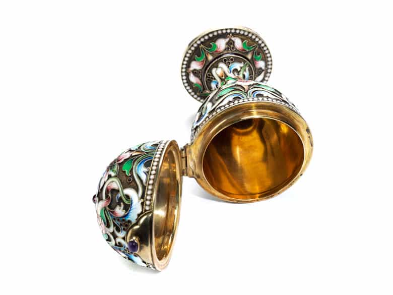 Detailabbildung: Russisches Cloisonné-Ei