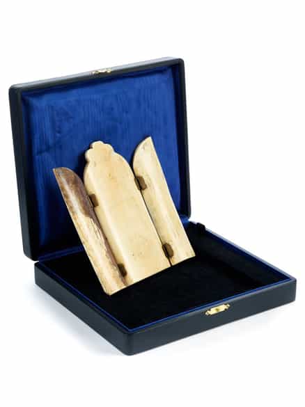 Detailabbildung: Elfenbeintryptichon