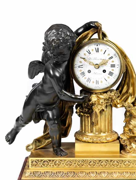 Detailabbildung: Große Louis XVI-Kaminuhr