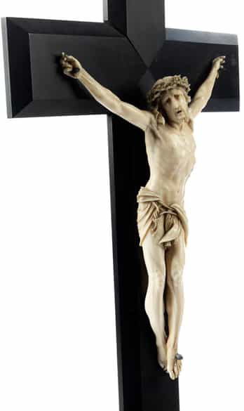 Detailabbildung: Elfenbeinkruzifix