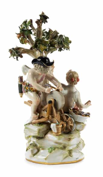 Detailabbildung: Amorettengruppe Am Schleifstein 