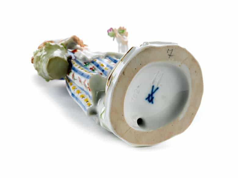 Detailabbildung: Junge mit Harfe, Mädchen mit Korb