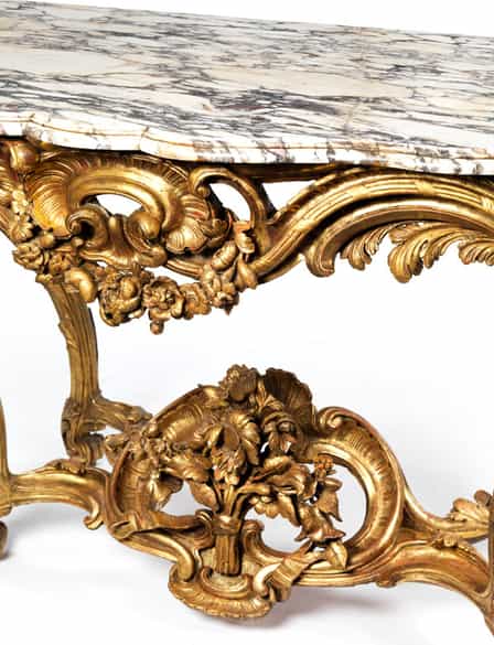 Detailabbildung: Große repräsentative Louis XV-Konsole
