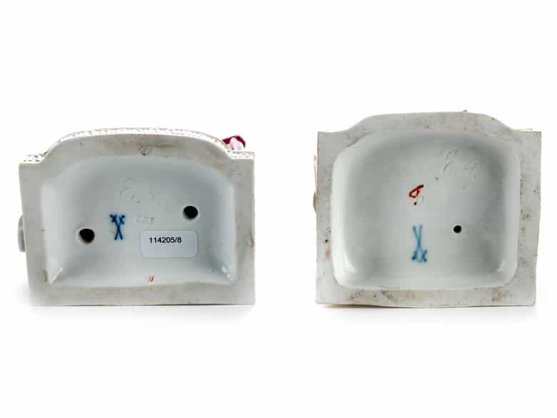 Detailabbildung: Paar Meissener Porzellanfigurengruppen