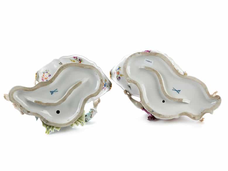 Detailabbildung: Paar Meissener Salieren