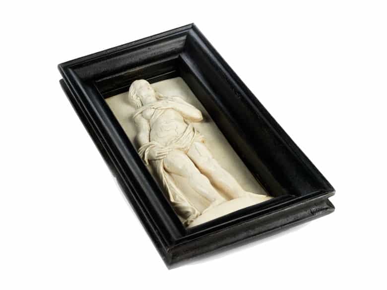 Detailabbildung: Elfenbeinschnitzfigur einer Venus