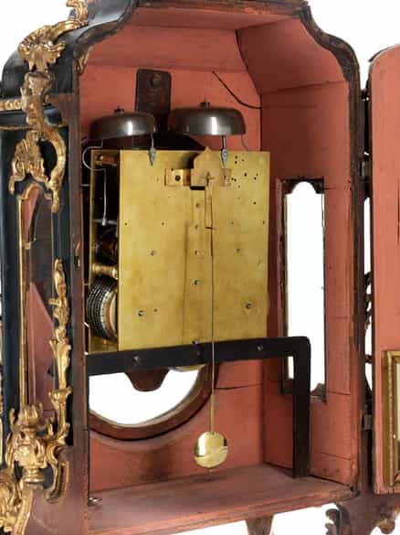 Detailabbildung: Aufwendige Stockuhr, Johann Peter Wagner, Würzburg, zug.