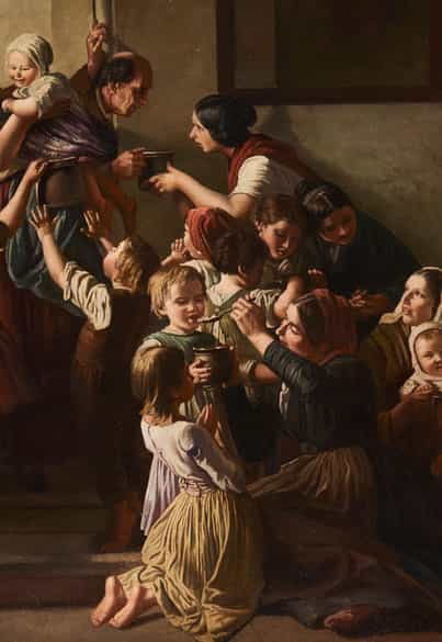 Detailabbildung: Ferdinand Georg Waldmüller, 1793 Wien – 1865 Helmstreitmühle, Kopie nach