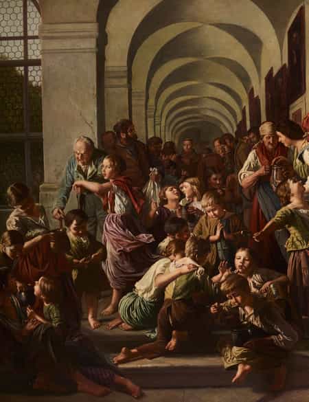 Detailabbildung: Ferdinand Georg Waldmüller, 1793 Wien – 1865 Helmstreitmühle, Kopie nach