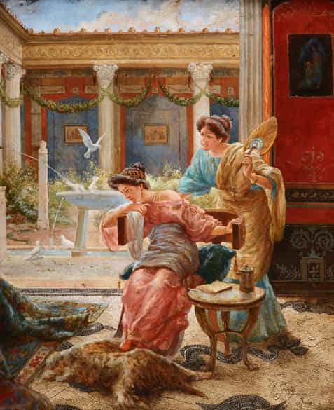 Detailabbildung: Ettore Forti, tätig 1880 – 1920 Italienischer Künstler des 19./ 20. Jahrhunderts. 