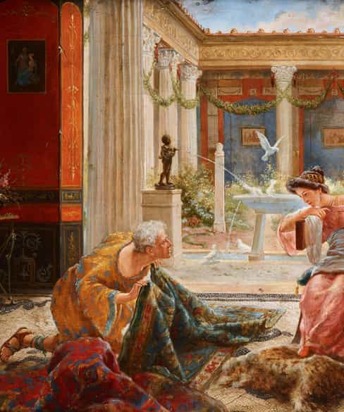 Detailabbildung: Ettore Forti, tätig 1880 – 1920 Italienischer Künstler des 19./ 20. Jahrhunderts. 