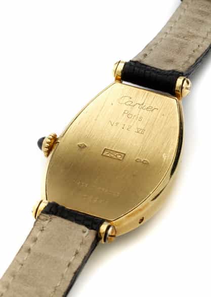Detailabbildung: Tonneau-Damenuhr von CARTIER in Gold