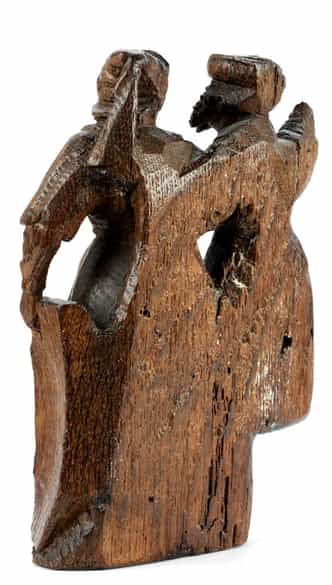 Detailabbildung: Zwei Figuren aus einem Kalvarienberg