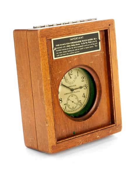 Detailabbildung: Taschenchronometer der U.S. Navy von HAMILTON/ LANCASTER PA USA 