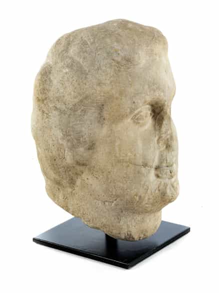Detailabbildung: Römischer männlicher Marmorkopf