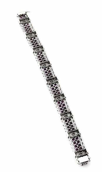Detailabbildung: Rubin-Diamantarmband