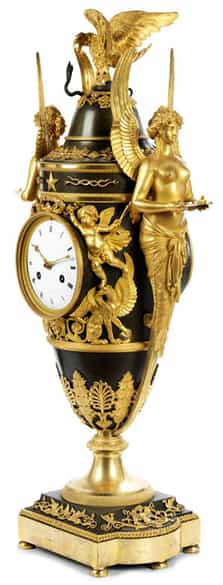 Detailabbildung: Außergewöhnliche Empire-Uhr, Claude Galle (1759-1815), zug.