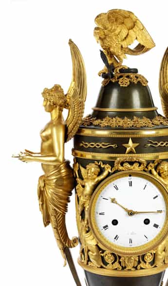 Detailabbildung: Außergewöhnliche Empire-Uhr, Claude Galle (1759-1815), zug.