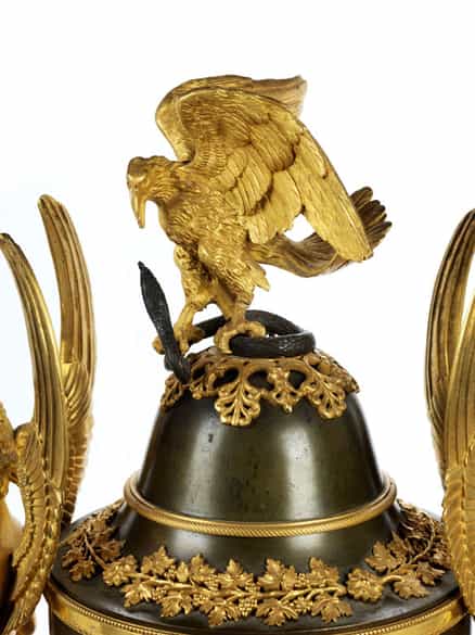 Detailabbildung: Außergewöhnliche Empire-Uhr, Claude Galle (1759-1815), zug.