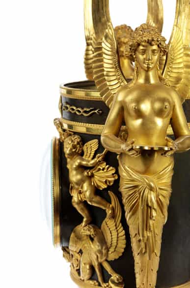 Detailabbildung: Außergewöhnliche Empire-Uhr, Claude Galle (1759-1815), zug.