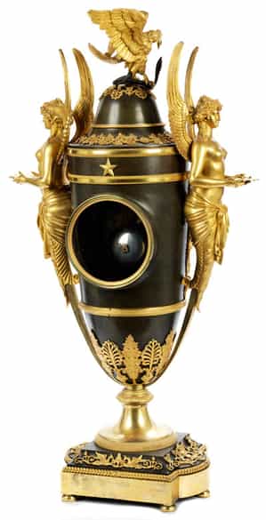 Detailabbildung: Außergewöhnliche Empire-Uhr, Claude Galle (1759-1815), zug.