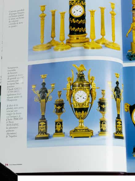Detailabbildung: Außergewöhnliche Empire-Uhr, Claude Galle (1759-1815), zug.