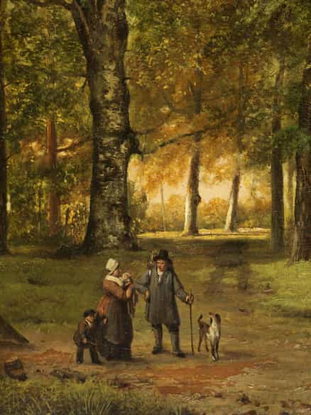 Detailabbildung: Barend Cornelis Koekkoek, 1803 Middelburg – 1862 Kleve