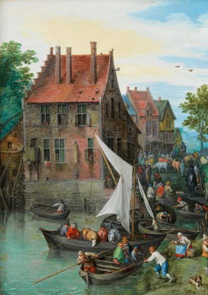 Detailabbildung: Jan Brueghel d. Ä., 1568 Brüssel – 1625 Antwerpen