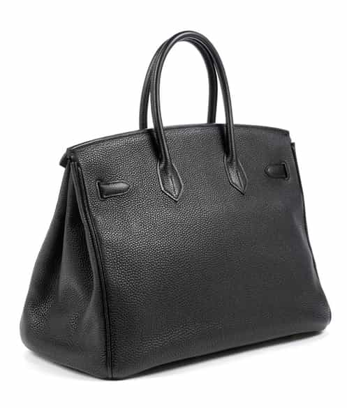 Detailabbildung: Schwarze Hermès Birkin-Bag, 35 cm