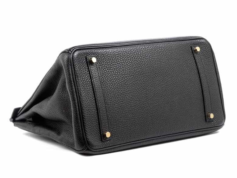 Detailabbildung: Schwarze Hermès Birkin-Bag, 35 cm