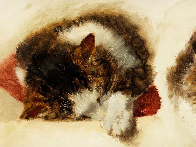 Detailabbildung: Henriette Ronner-Knip, 1821 Amsterdam – 1909 Brüssel