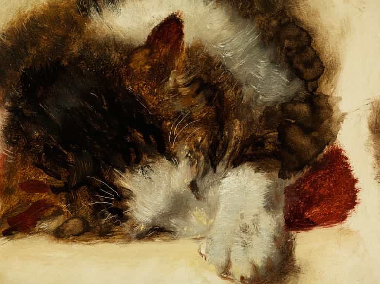 Detailabbildung: Henriette Ronner-Knip, 1821 Amsterdam – 1909 Brüssel