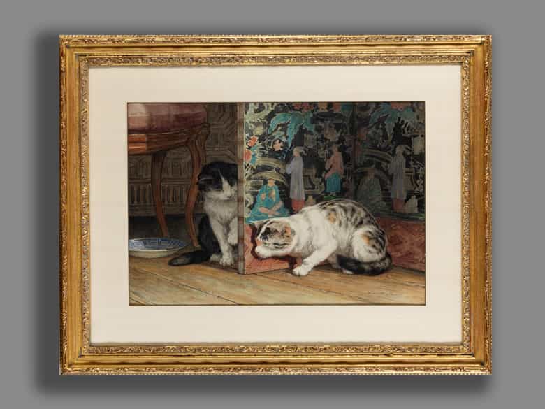 Detailabbildung: Henriette Ronner-Knip, 1821 Amsterdam – 1909 Brüssel