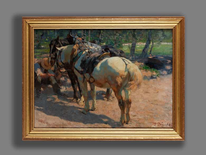Detailabbildung: Heinrich Johann von Zügel, 1850 Murrhardt – 1941 München