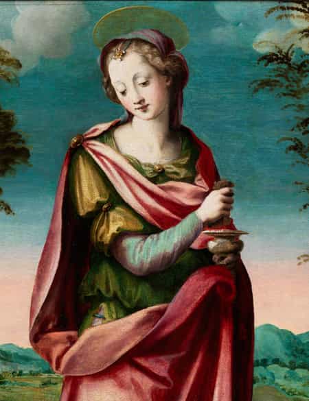 Detailabbildung: Michele Tosini, genannt Michele di Ridolfo Ghirlandaio , 1503 Florenz – 1577 