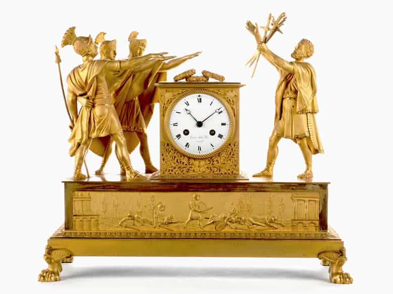 Detailabbildung: Bedeutende französische Kaminuhr