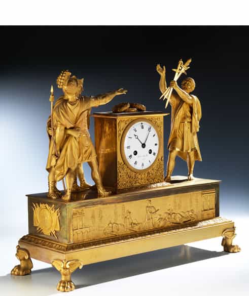 Detailabbildung: Bedeutende französische Kaminuhr