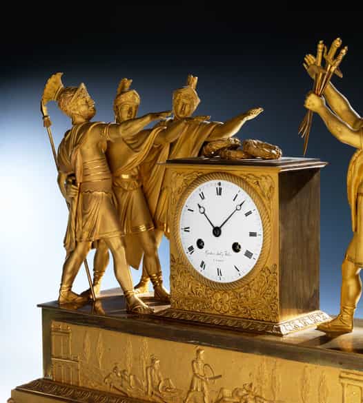 Detailabbildung: Bedeutende französische Kaminuhr