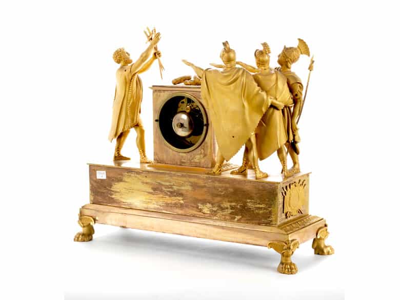 Detailabbildung: Bedeutende französische Kaminuhr