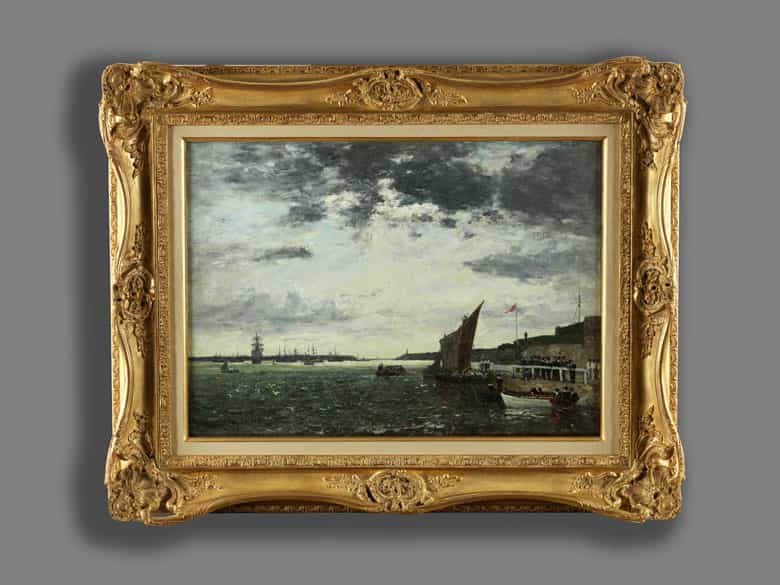 Detailabbildung: Eugène Boudin, 1824 Honfleur – 1898 Deauville