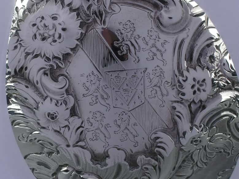 Detailabbildung: Englische Silber-Kaffeekanne