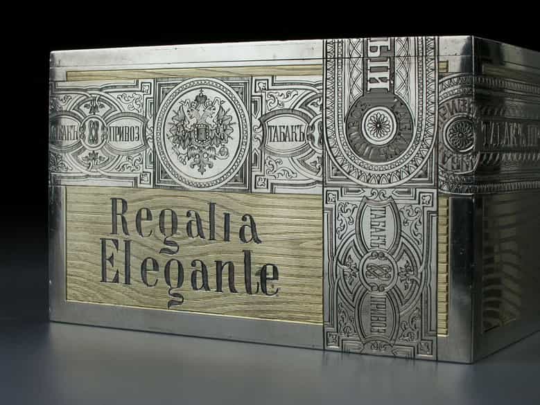 Detailabbildung: Silbertabakdose