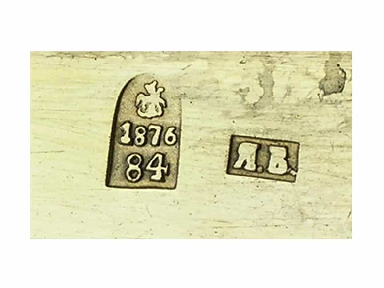 Detailabbildung: Silbertabakdose