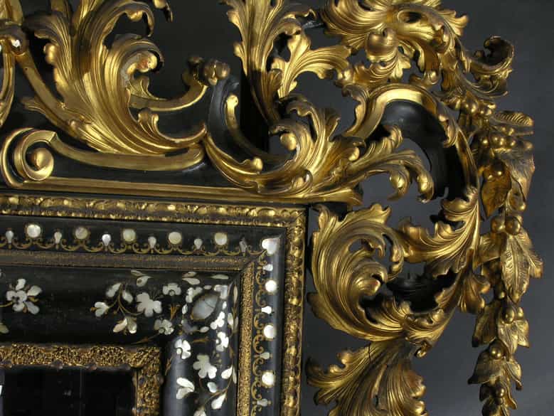 Detailabbildung: Große italienische Wand-Spiegelkonsole 
